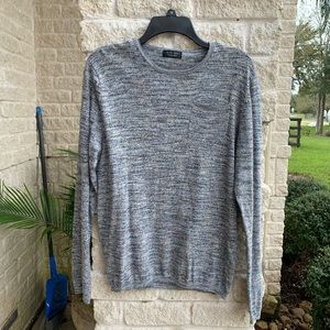Zara Man Grey Marled Sweater Shirt